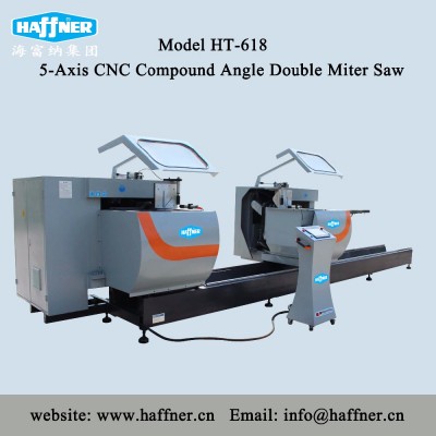 Double Head Cutting Saw for Aluminum Window Fabricator